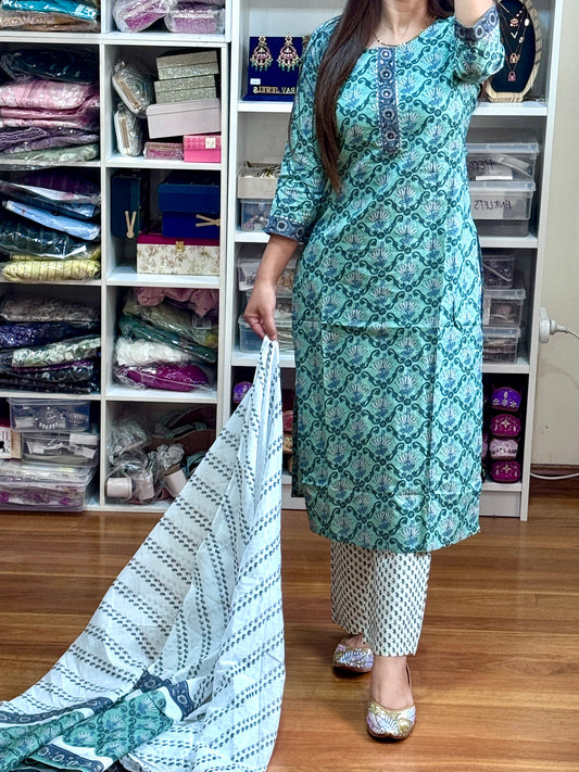 Pure cotton 3 piece suit