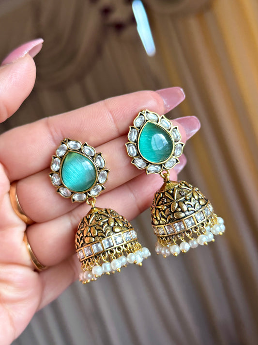 Jhumki(Mint colour)
