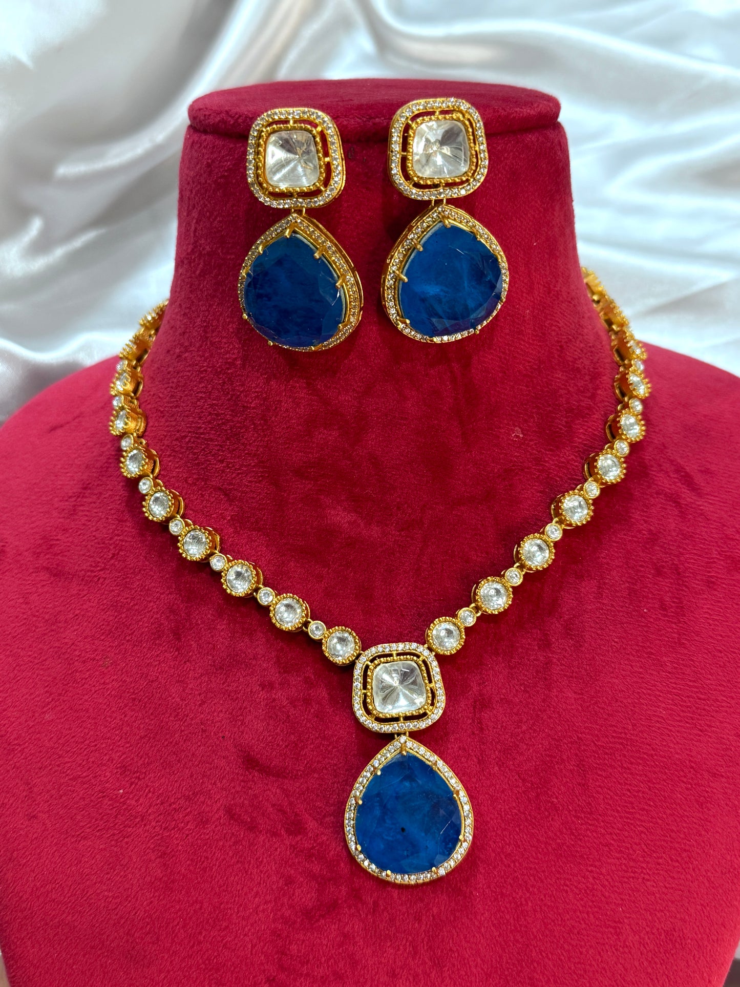 Premium moissanite necklace set