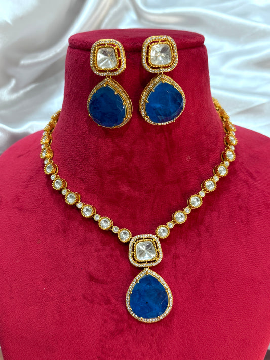 Premium moissanite necklace set
