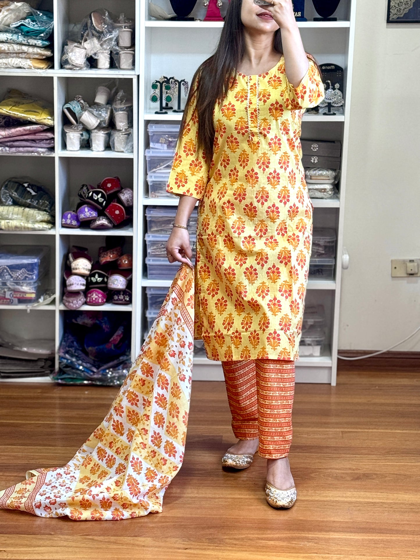 Pure cotton 3 piece suit