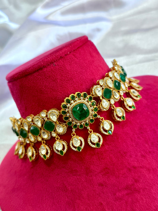 Premium moissanite chokar set