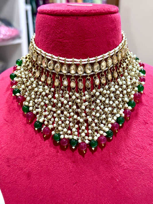 Polki necklace set