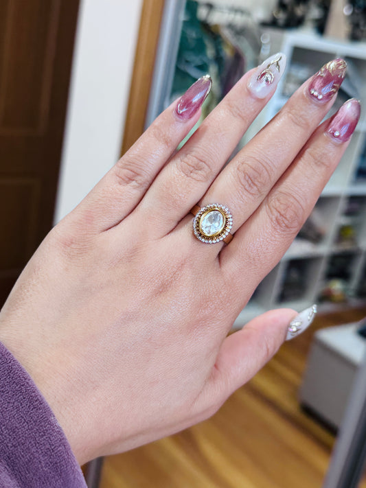 Premium tyani kundan ring(Adjustable)