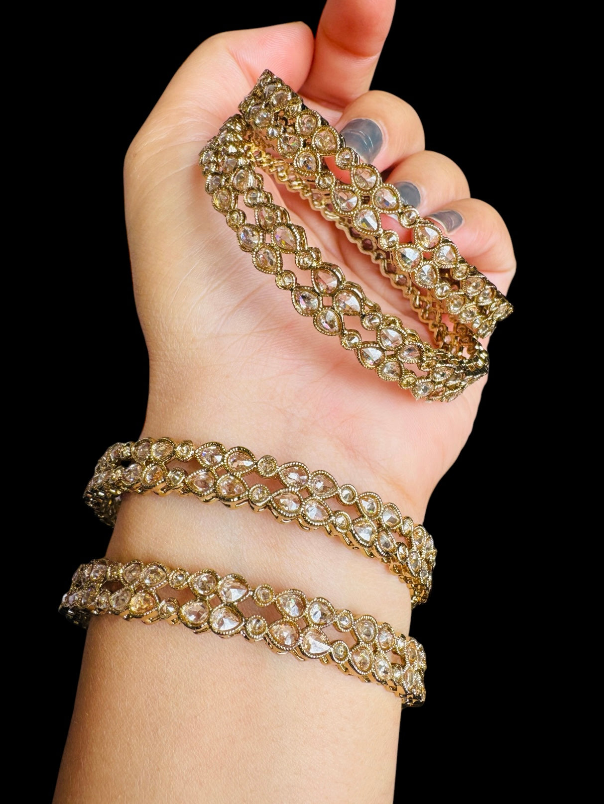 Polki bangles set