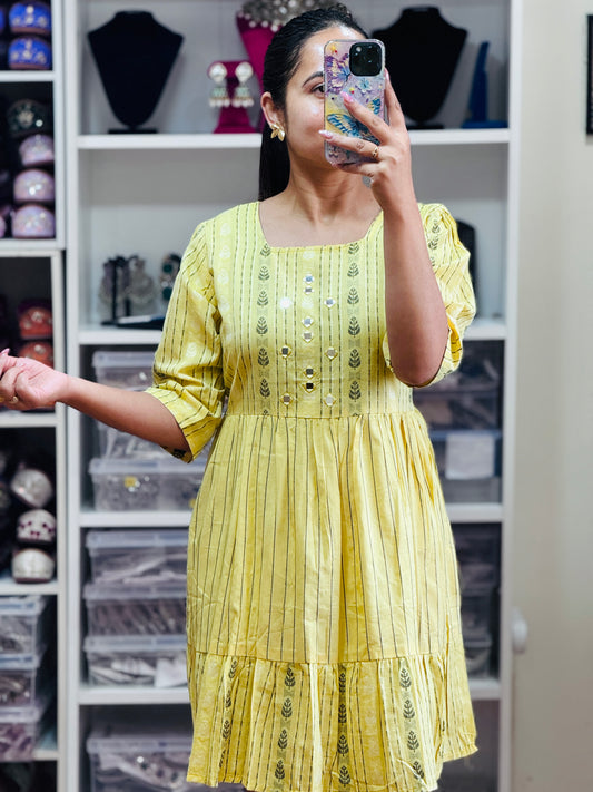 Pure cotton one piece dress
