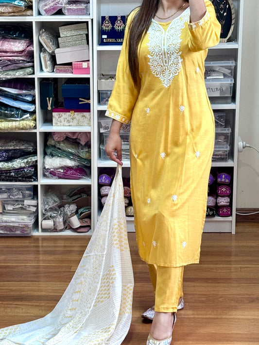 Pure cotton 3 piece suit