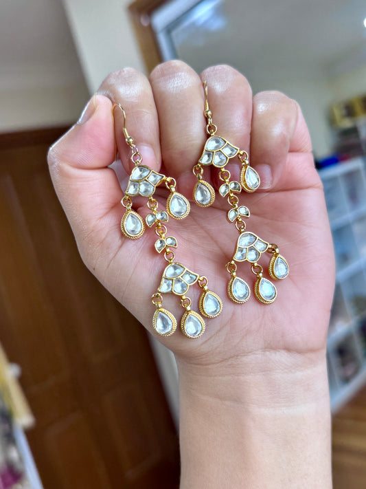 Pachi kundan earrings