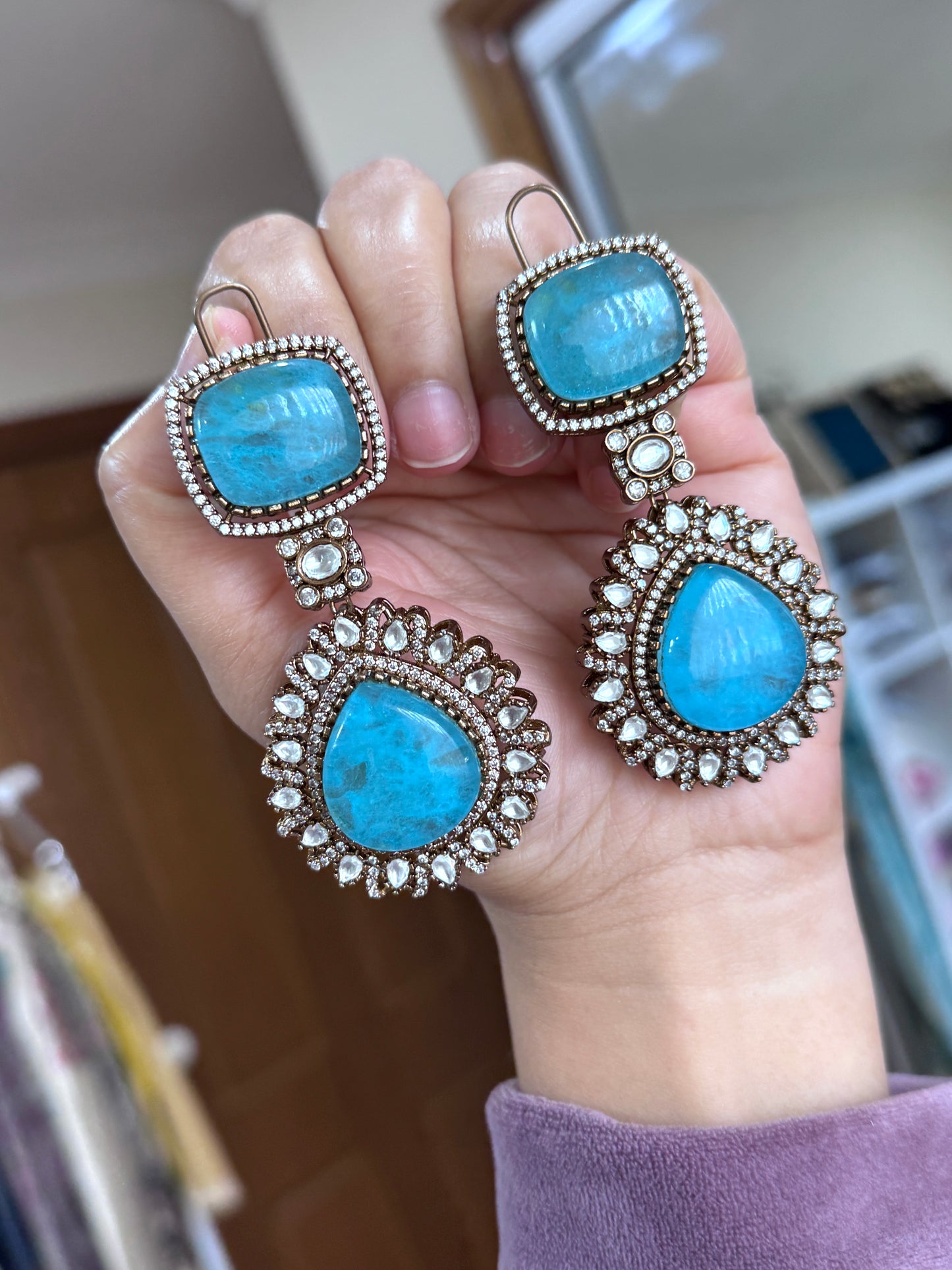 Premium moissanite earrings