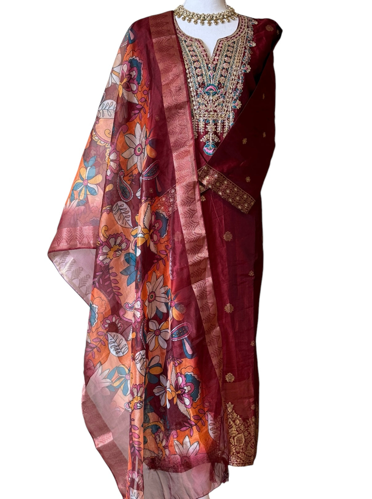 Banarasi silk suit