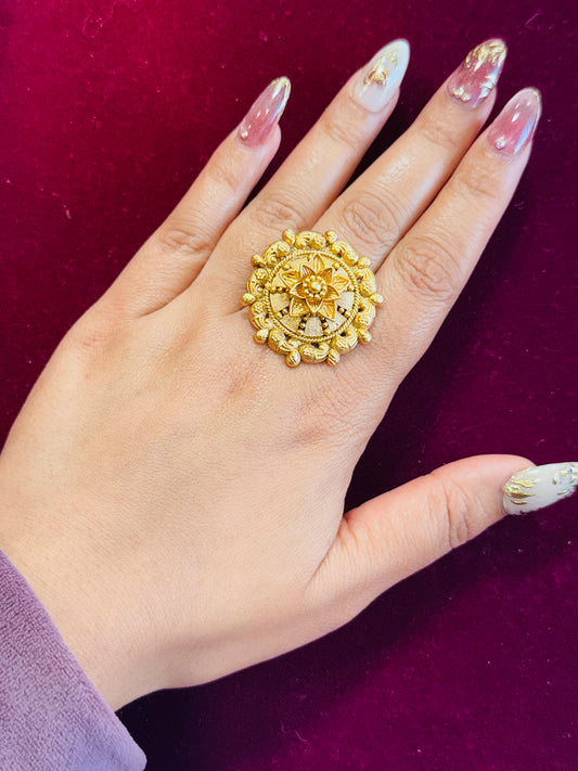 Gold plated ring( adjustable)