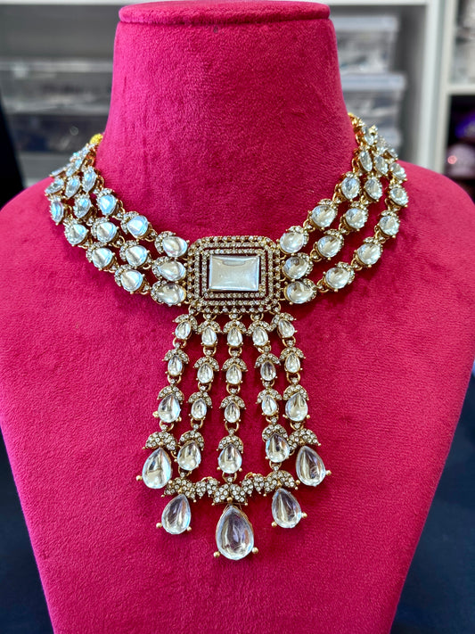 Kundan necklace set