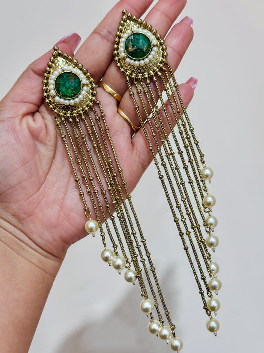 Long Kashmiri earrings