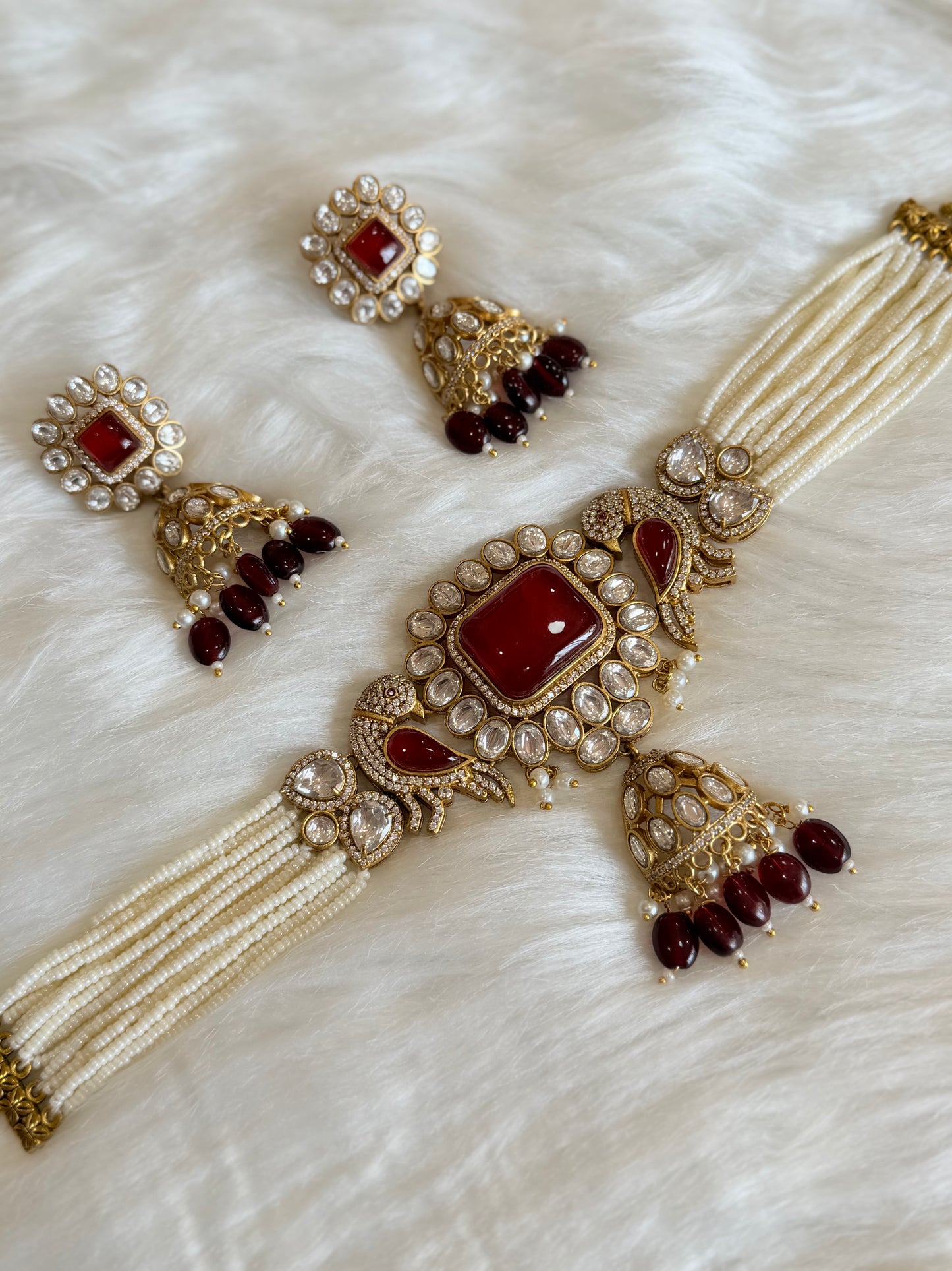 Premium moissanite necklace set