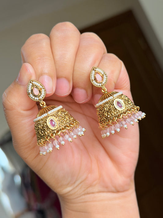 Gold look jhumki