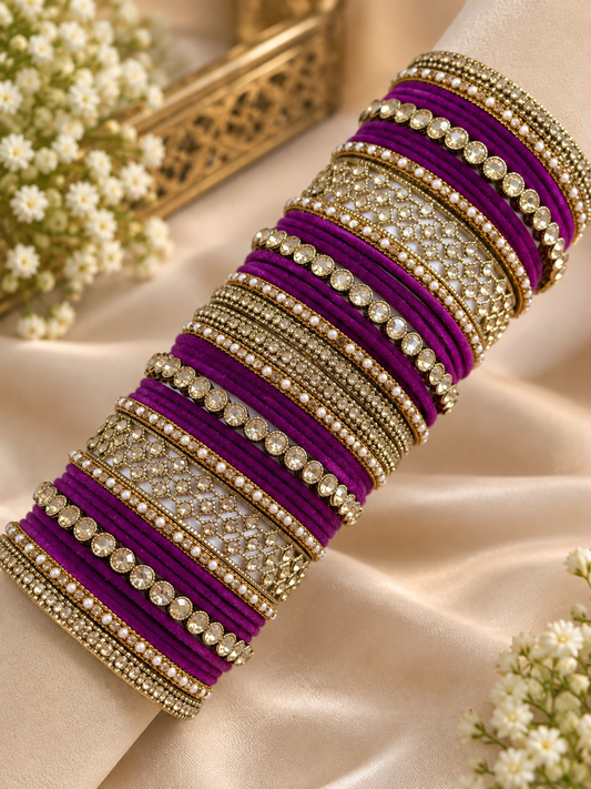 Polki bangles set