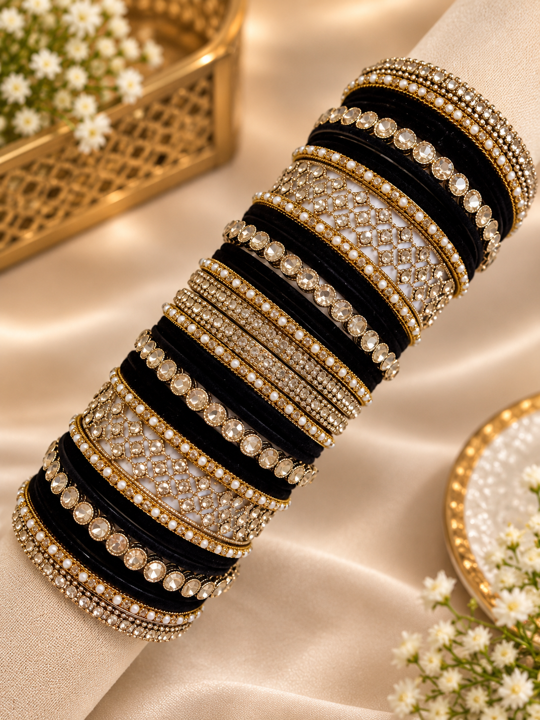 Polki bangles set