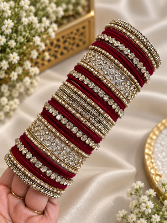 Polki bangles set