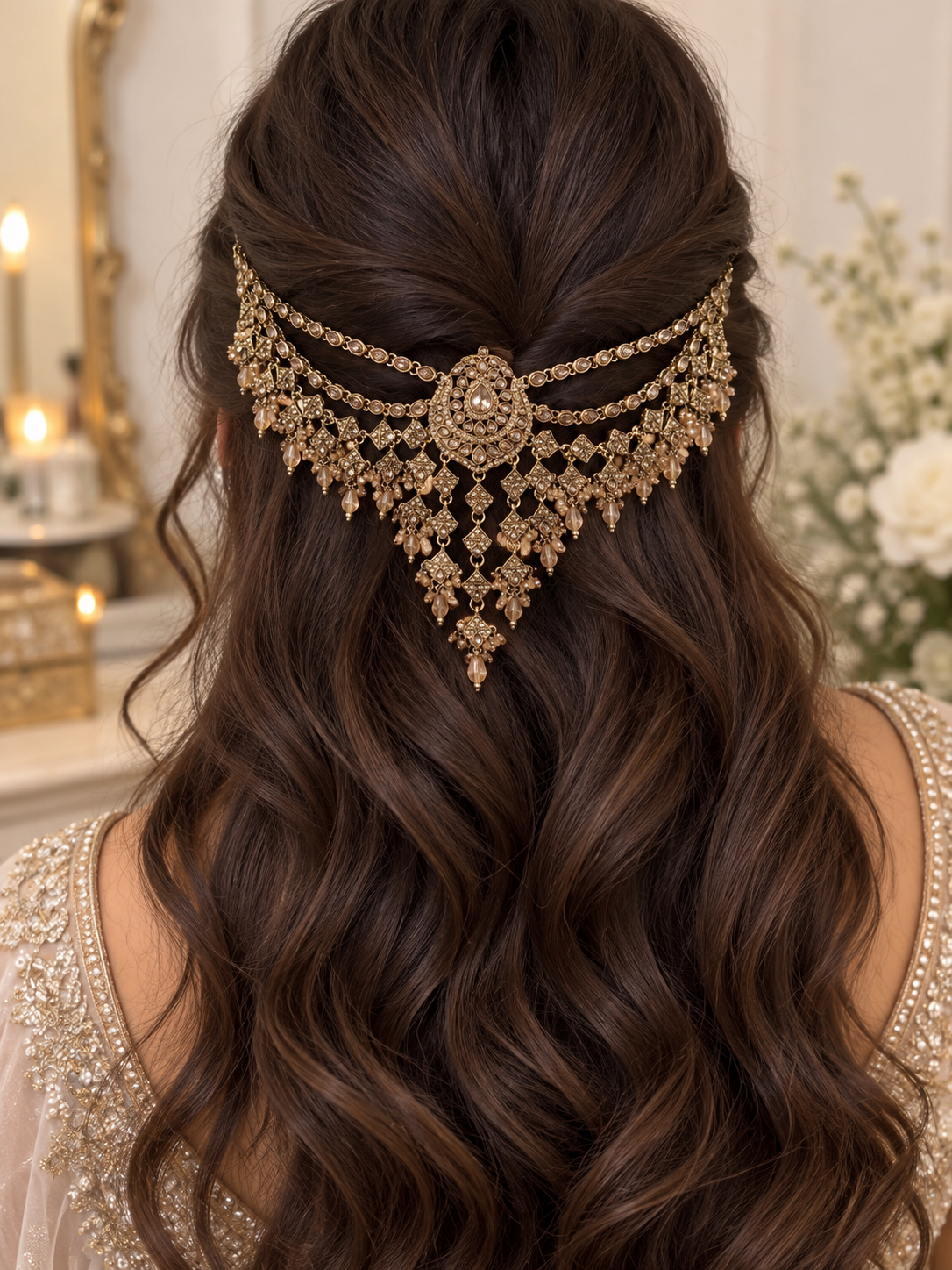 Polki hair accessories