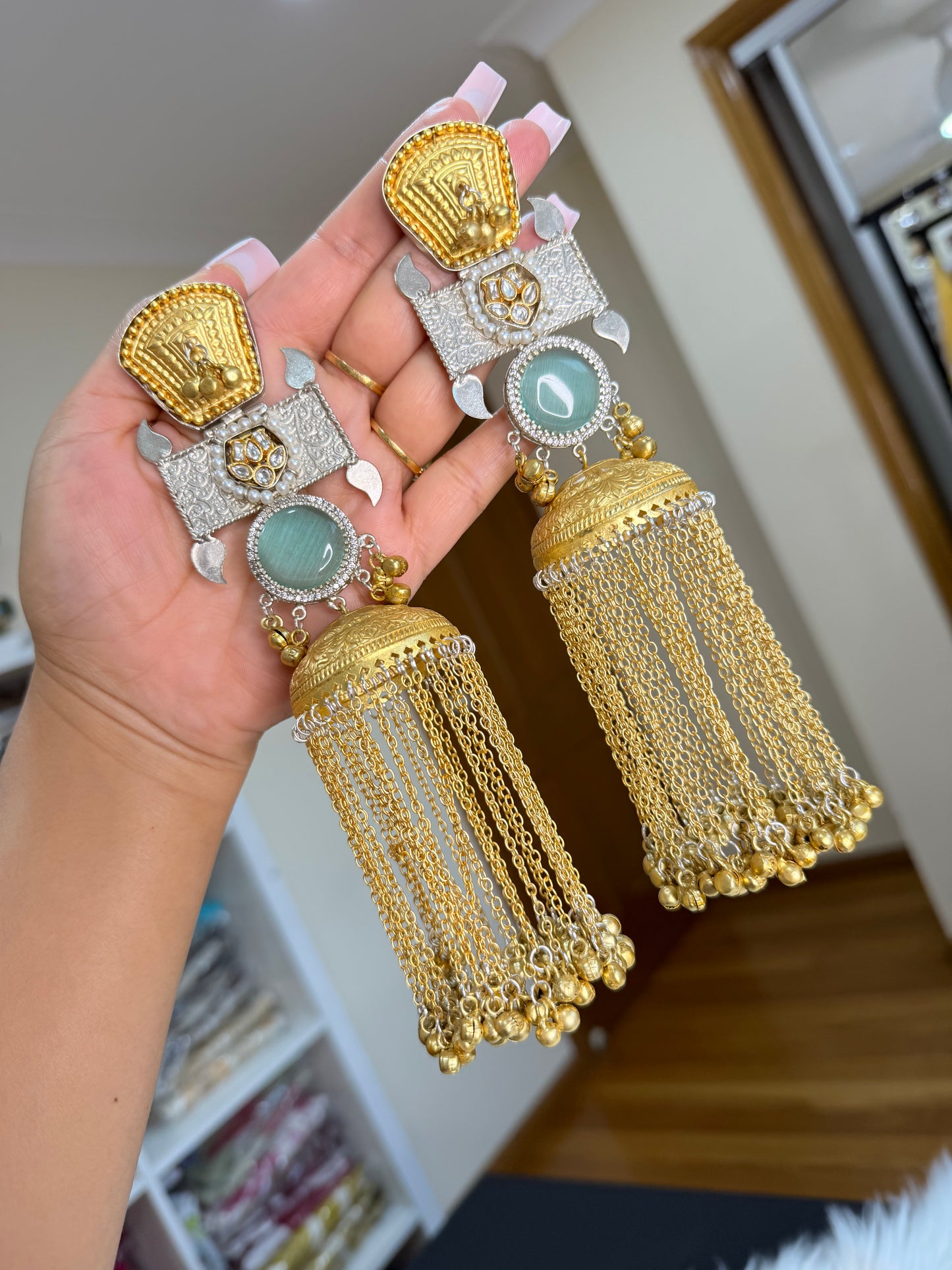 Long Kashmiri Earrings– Where Heritage Meets Luxury ✨