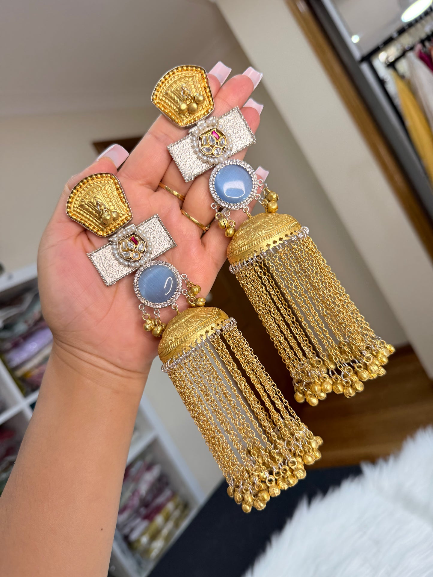 Long Kashmiri Earrings– Where Heritage Meets Luxury ✨