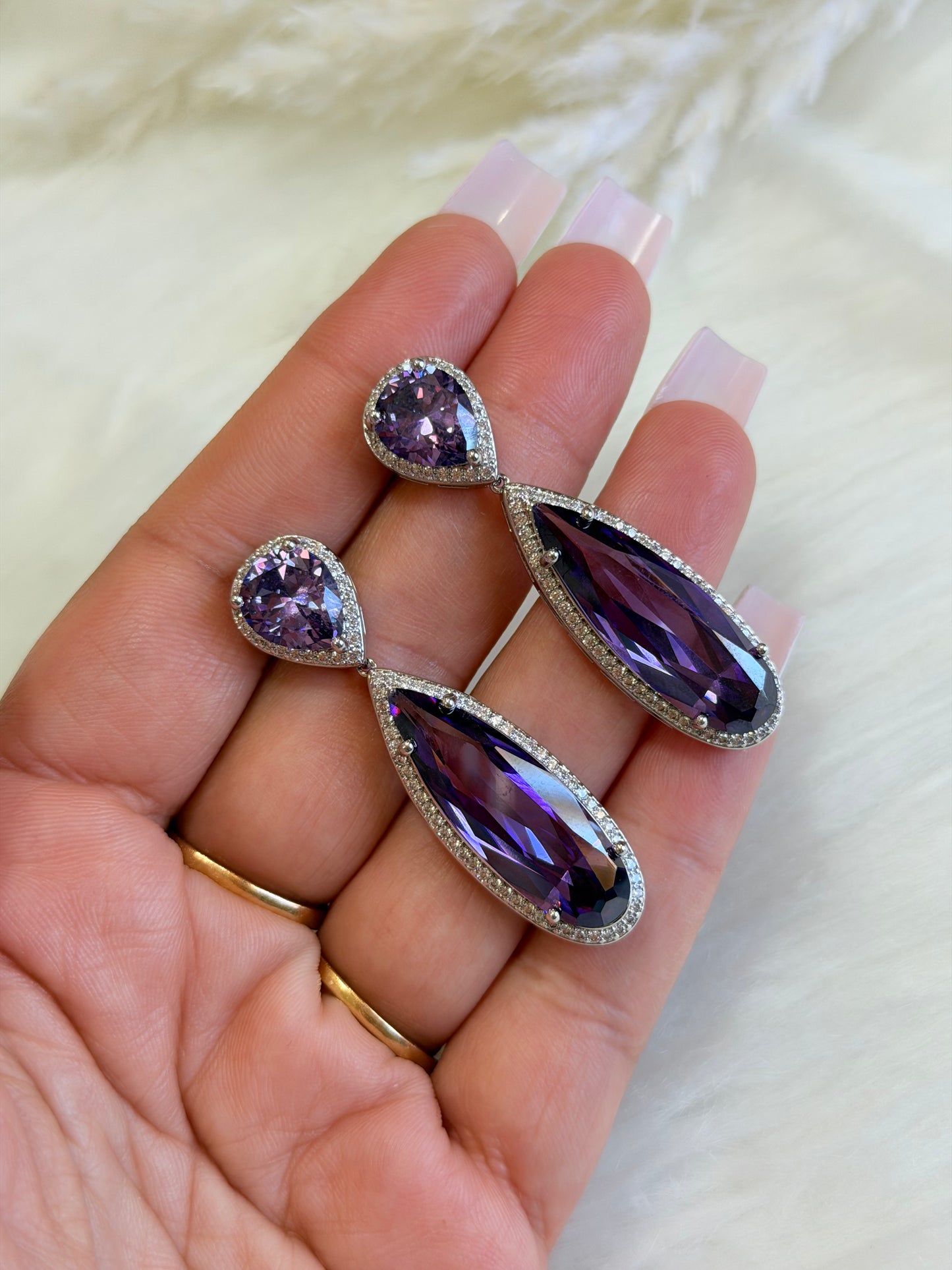 Exclusive earrings(Purple)