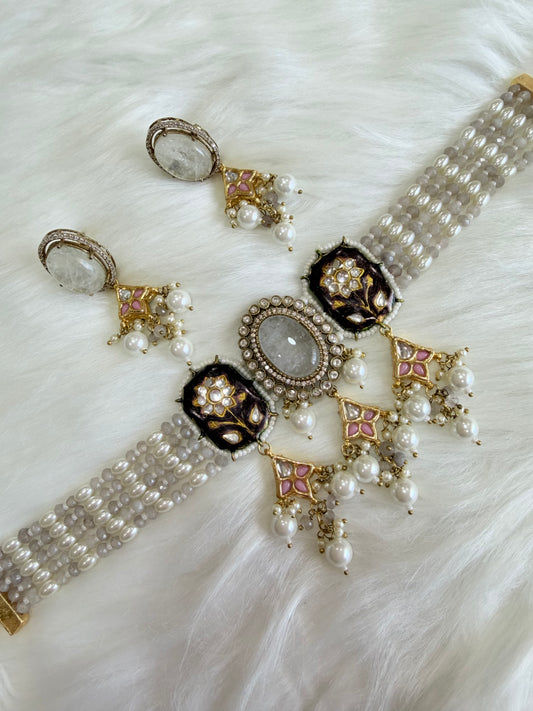 Premium moissanite necklace set