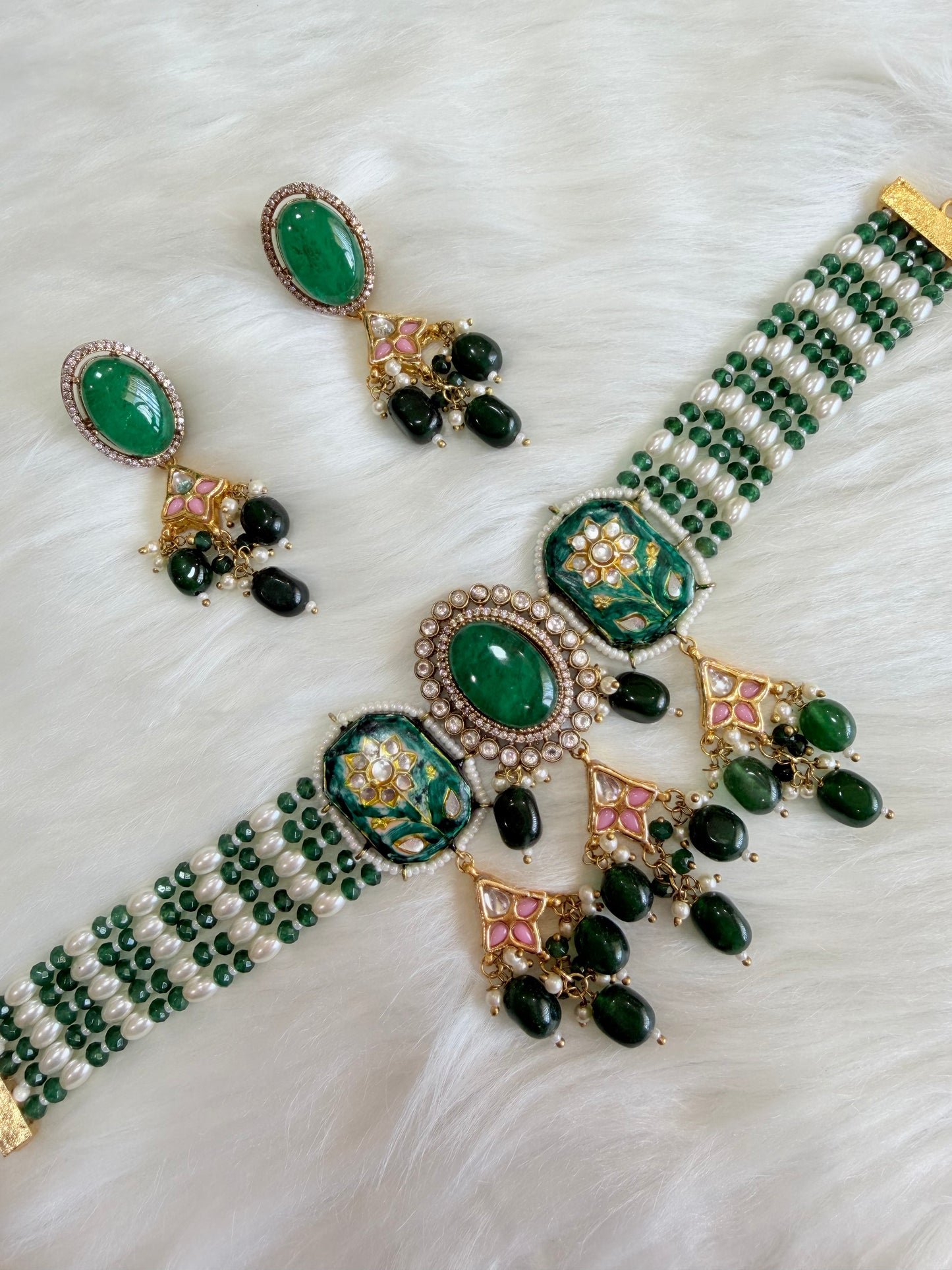 Premium moissanite necklace set