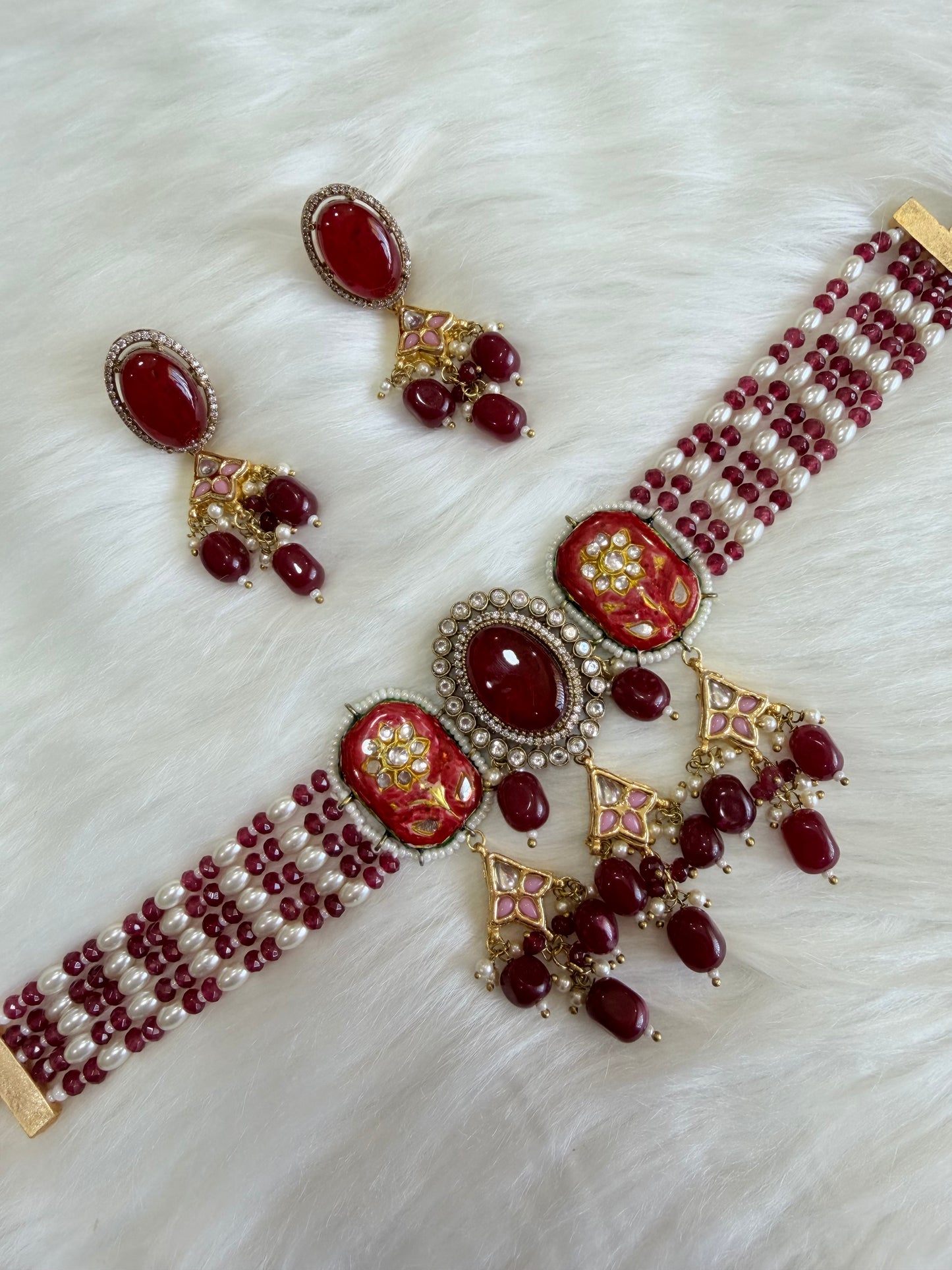 Premium moissanite necklace set