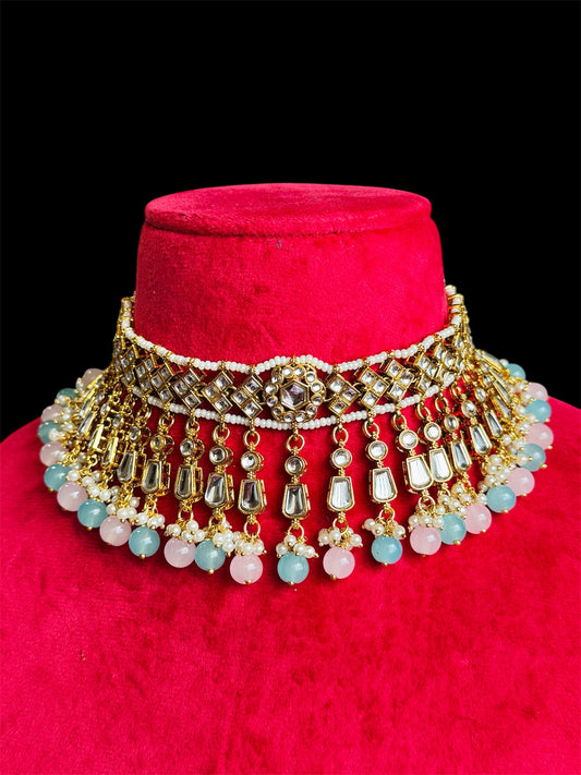 Kundan necklace set