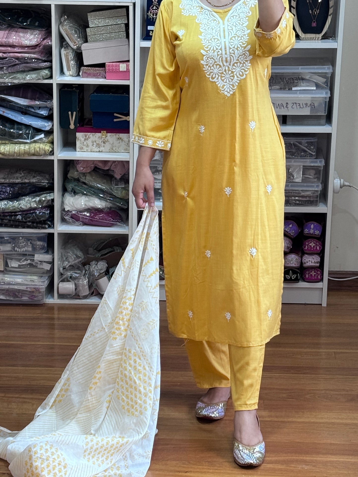 Pure cotton 3 piece suit