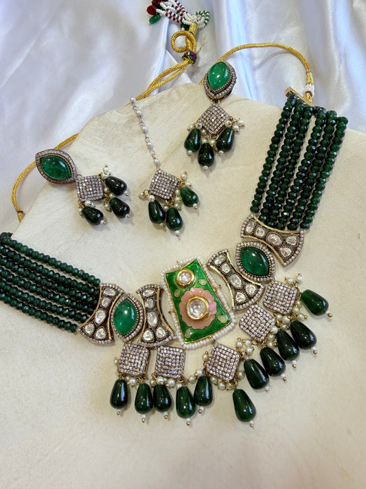 Premium moissanite necklace set