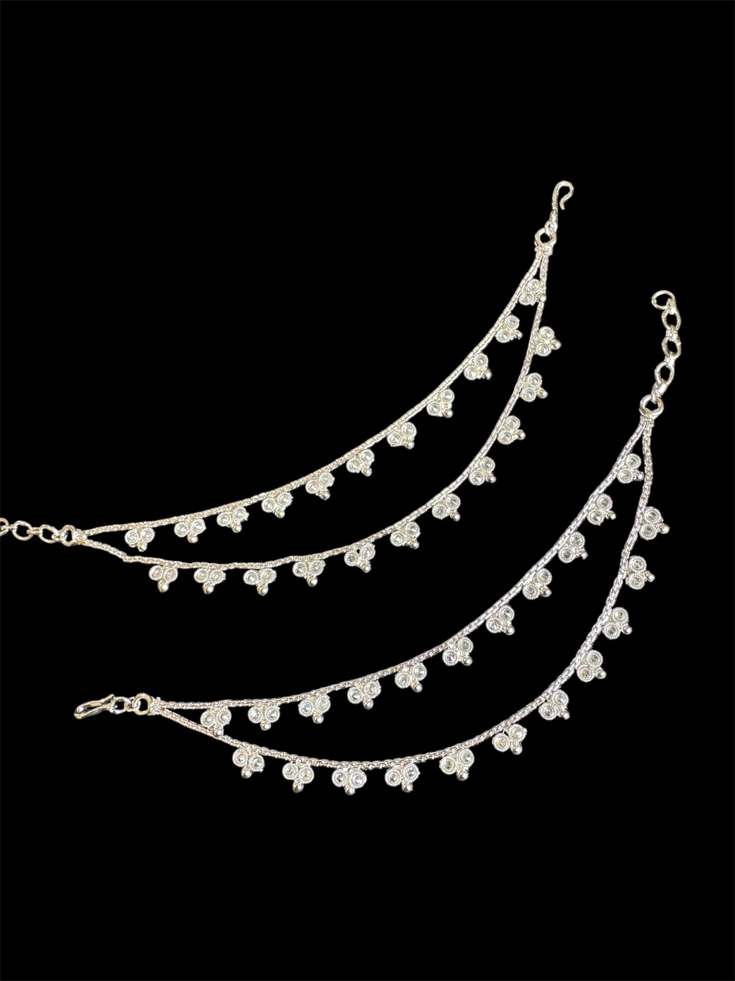 2 layer Polki ear chain/ Sahara( earrings not included)