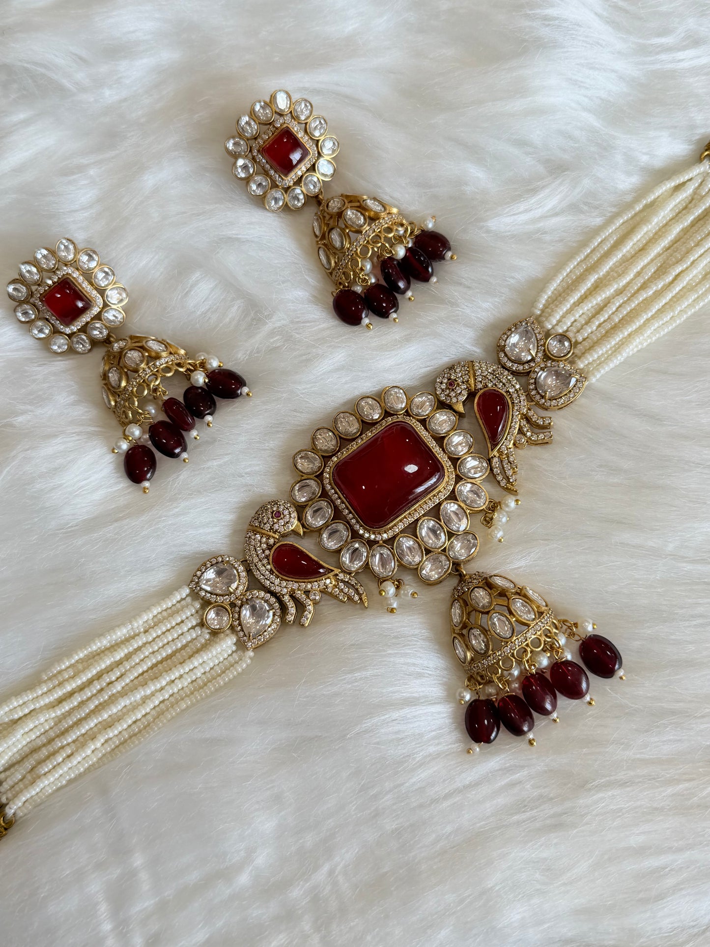 Premium moissanite necklace set
