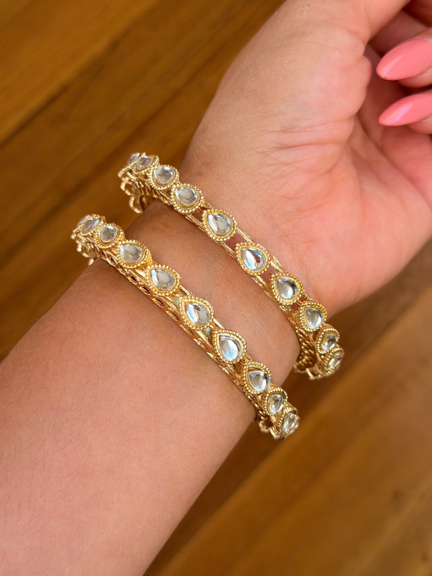 Kundan bangles