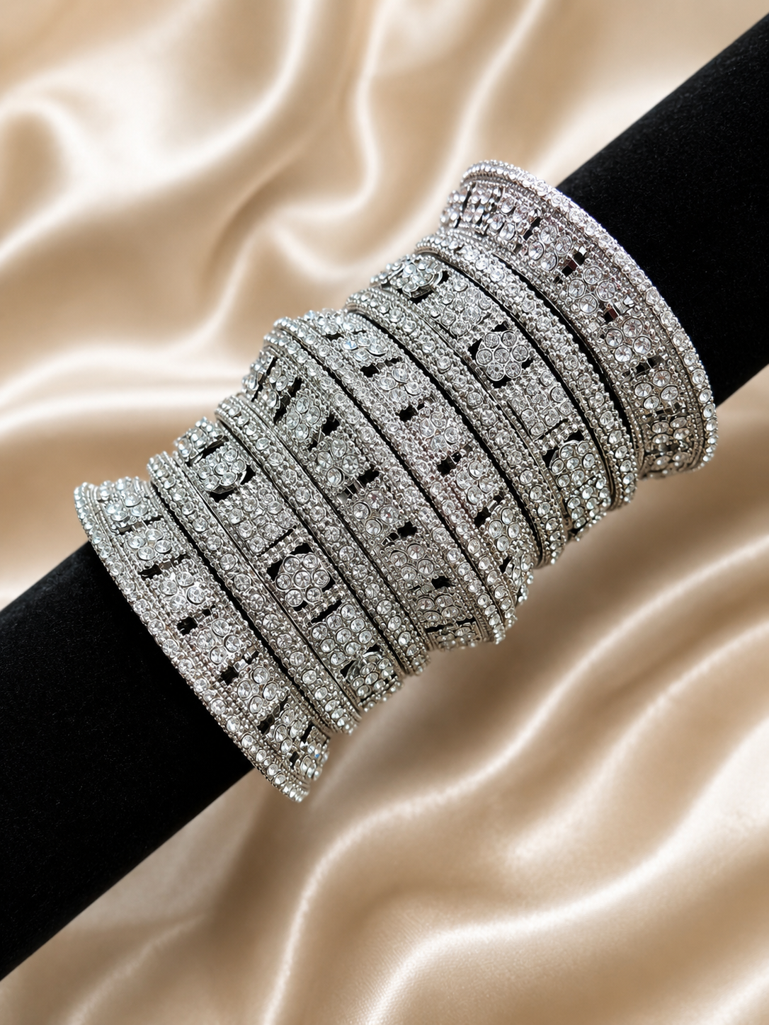 Silver bangles set