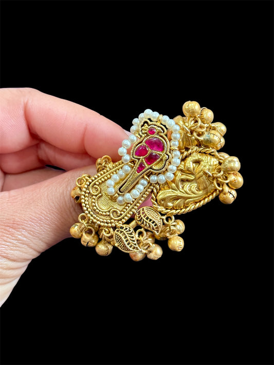 Gold plated oversized pachi ring( adjustable)