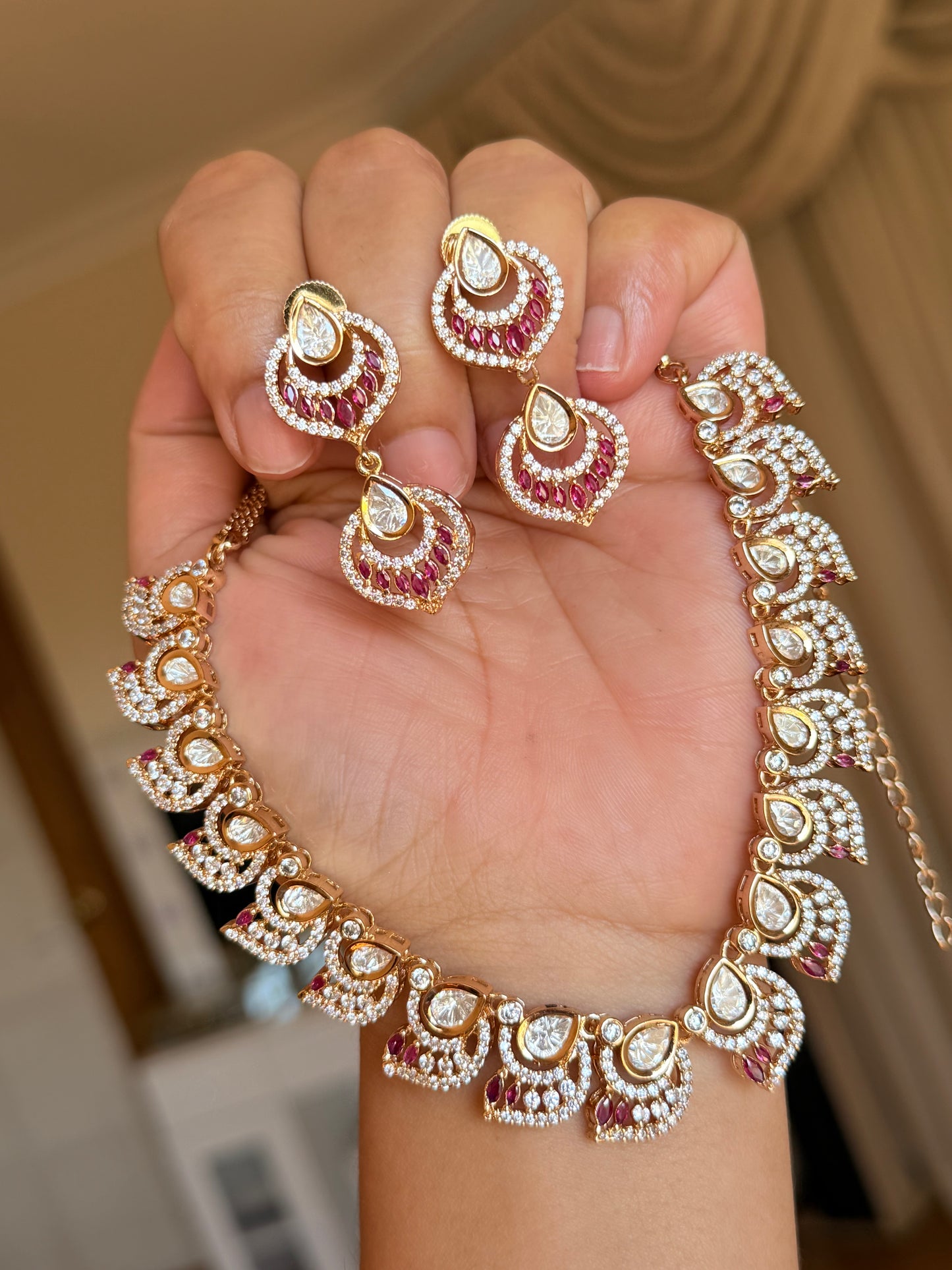 Premium Moissanite necklace Set