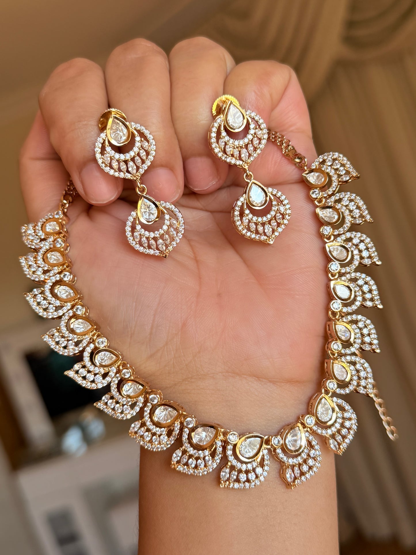 Premium Moissanite necklace Set