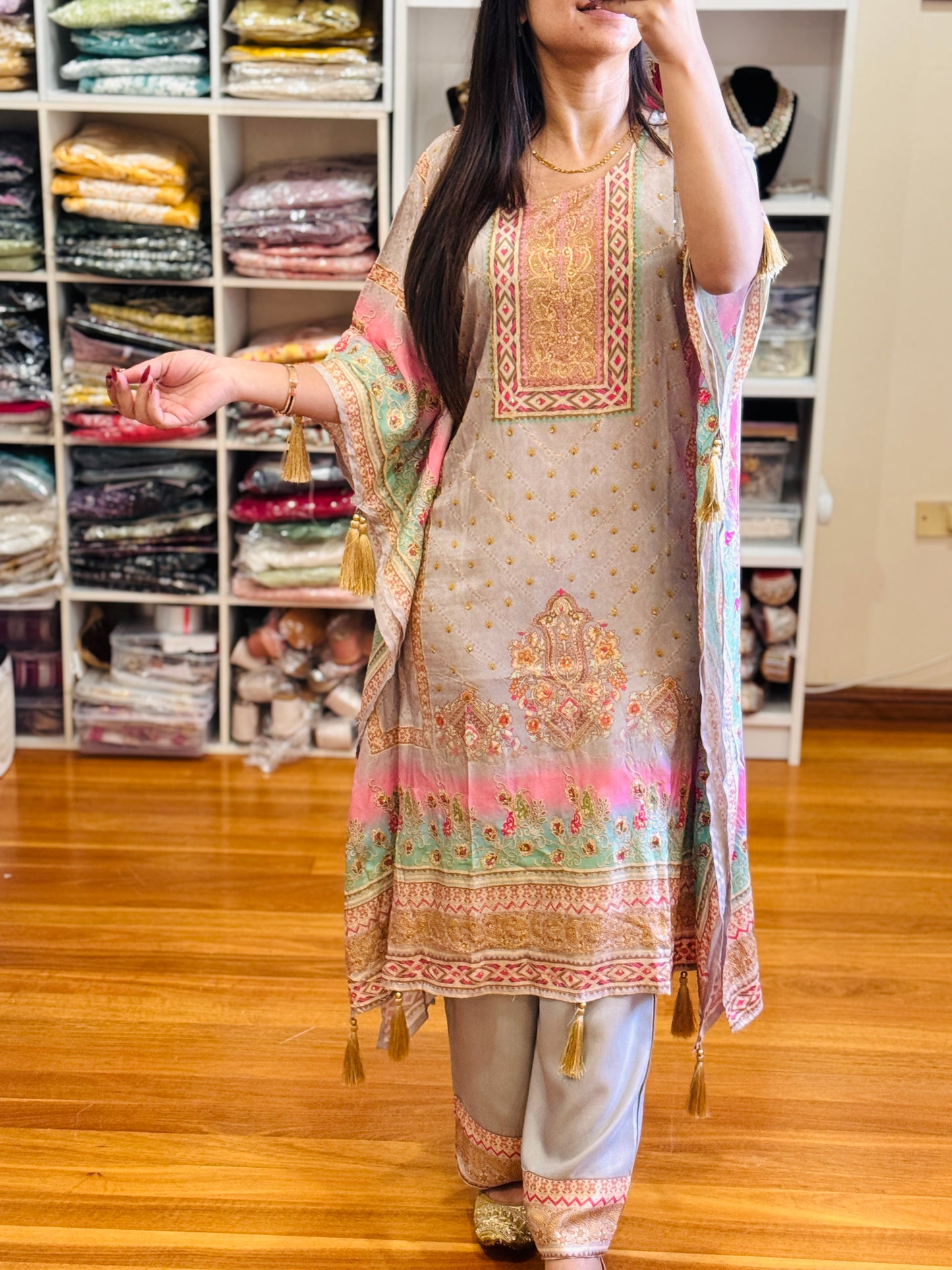 PURE MUSLIN KAFTAN