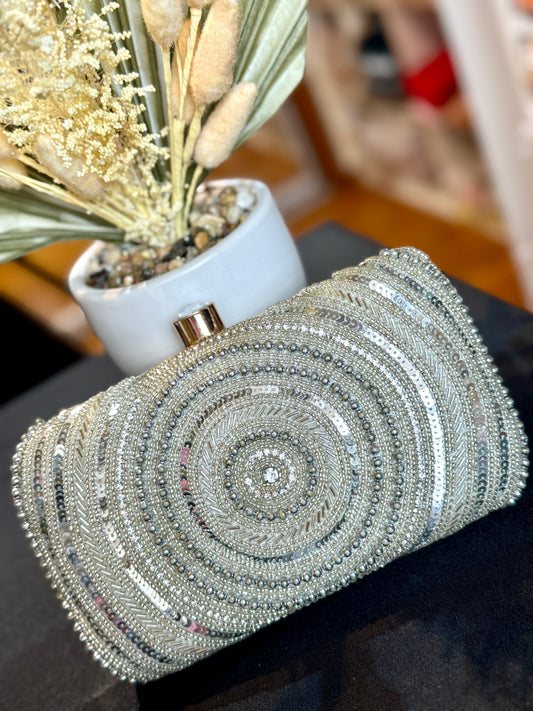 Silver clutch